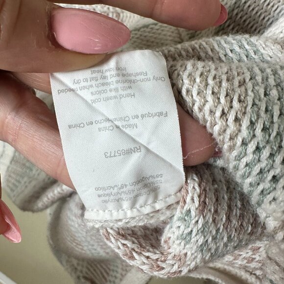 O'NEILL Bonfire Beach Hoodie Striped Pullover Knit Sweater Size XS - Picture 8 of 10